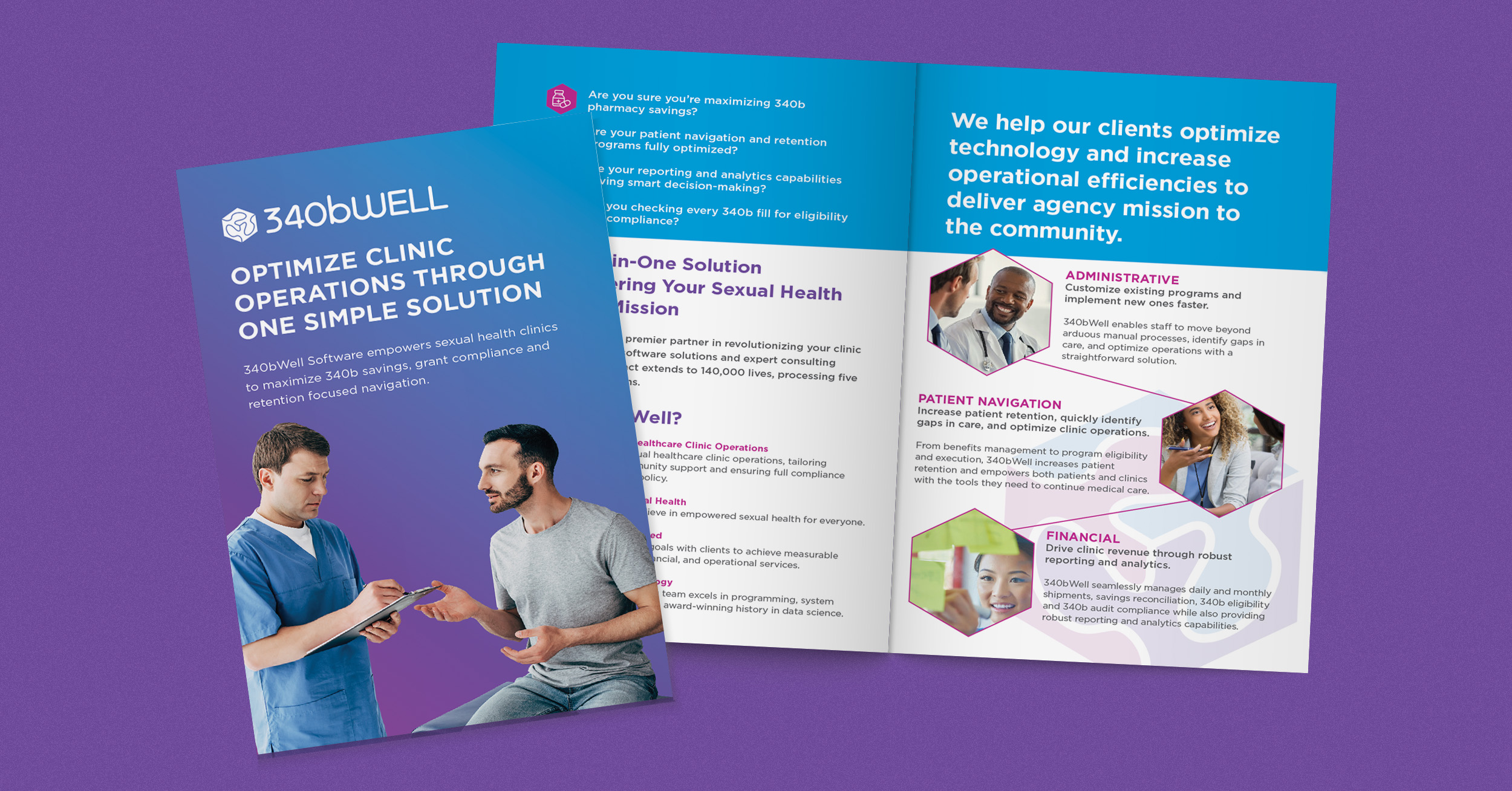 340bWell Brochure Health Care Marketing